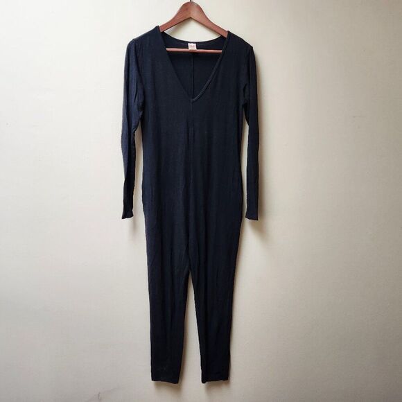 Smash + Tess black long sleeve romper / xxs - Picture 2 of 5